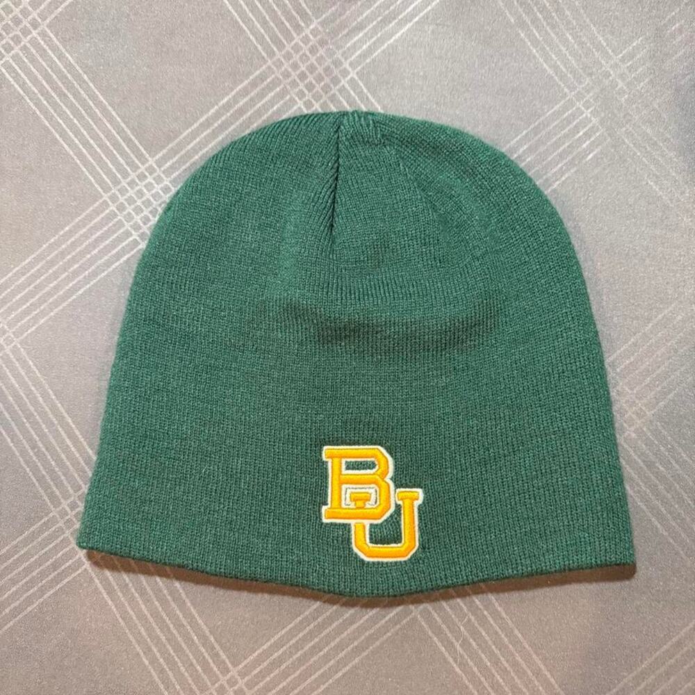 Baylor bears green knit beanie